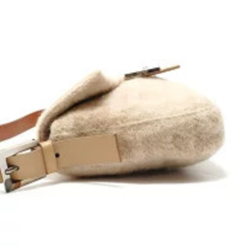 Fendi Bucket Zucca Mamma Shoulder Beige Bag Cream Tan Cream